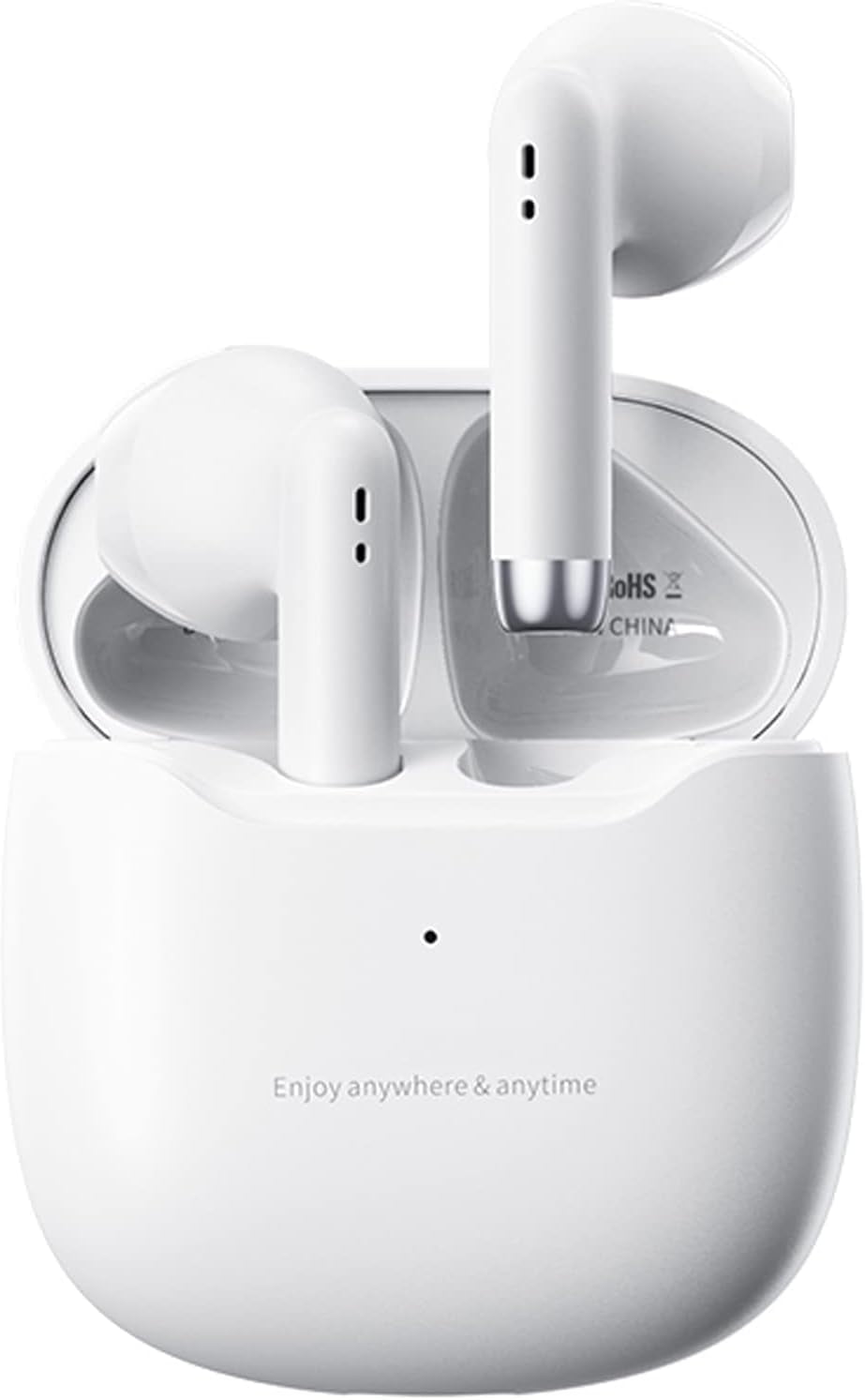 True Wireless Earbuds Purple Bluetooth 5.3 with Microphone for Working Out Noise Canceling Blue Tooth Ear Buds Deep Bass TWS Wireless Earphones with Charging Case in Ear Headphone for iPhone Android