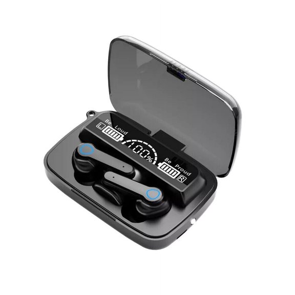 True Wireless Earbuds by SGNICS, for iPhone 14 Bluetooth 5.1 Headset Touch Control with LED Digital Display Charging Case, Noise Cancelling Earbuds with Mic