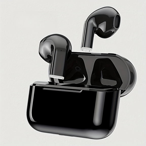 True Wireless In-Ear Smart Headphones - Comfortable Mini HIFI Bass 9D Stereo HD Earbuds for Android & iPhone,Rechargeable Lithium Battery,Touch Control,No Noise Cancellation, Ideal for Calling, Music