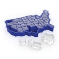 thumbnail image 1 of True Zoo U Ice of A, Silicone Ice Cube Tray, Ice Mold, Chocolate Mold, Blue, 1 of 8
