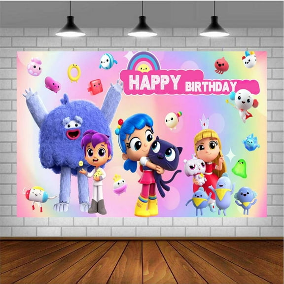 True and the Rainbow Kingdom Taspestry Wall Decor Birthday Banner Backdrop Background Party Supplies Post Fans