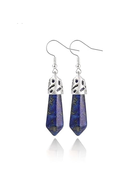 True natural quartz healing point crystal chakra pendant earrings Valentine's Day Mother's Day gift