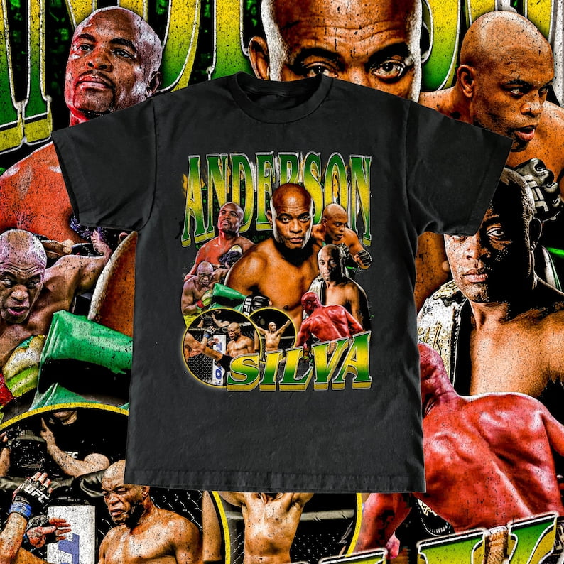 True to size, Anderson Silva High Quality T Shirt UFC Fan The Spider
