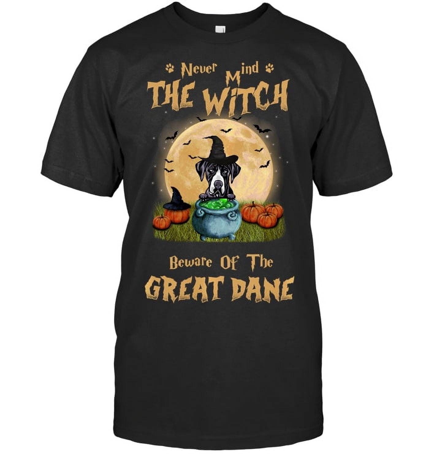 True to size, Never Mind The Witch Beware Of Great Dane Dog Halloween ...