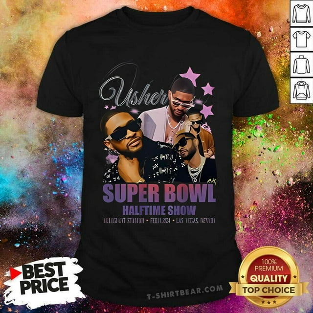 True to size, Nice Super Bowl Halftime Show 2024 Usher TShirt
