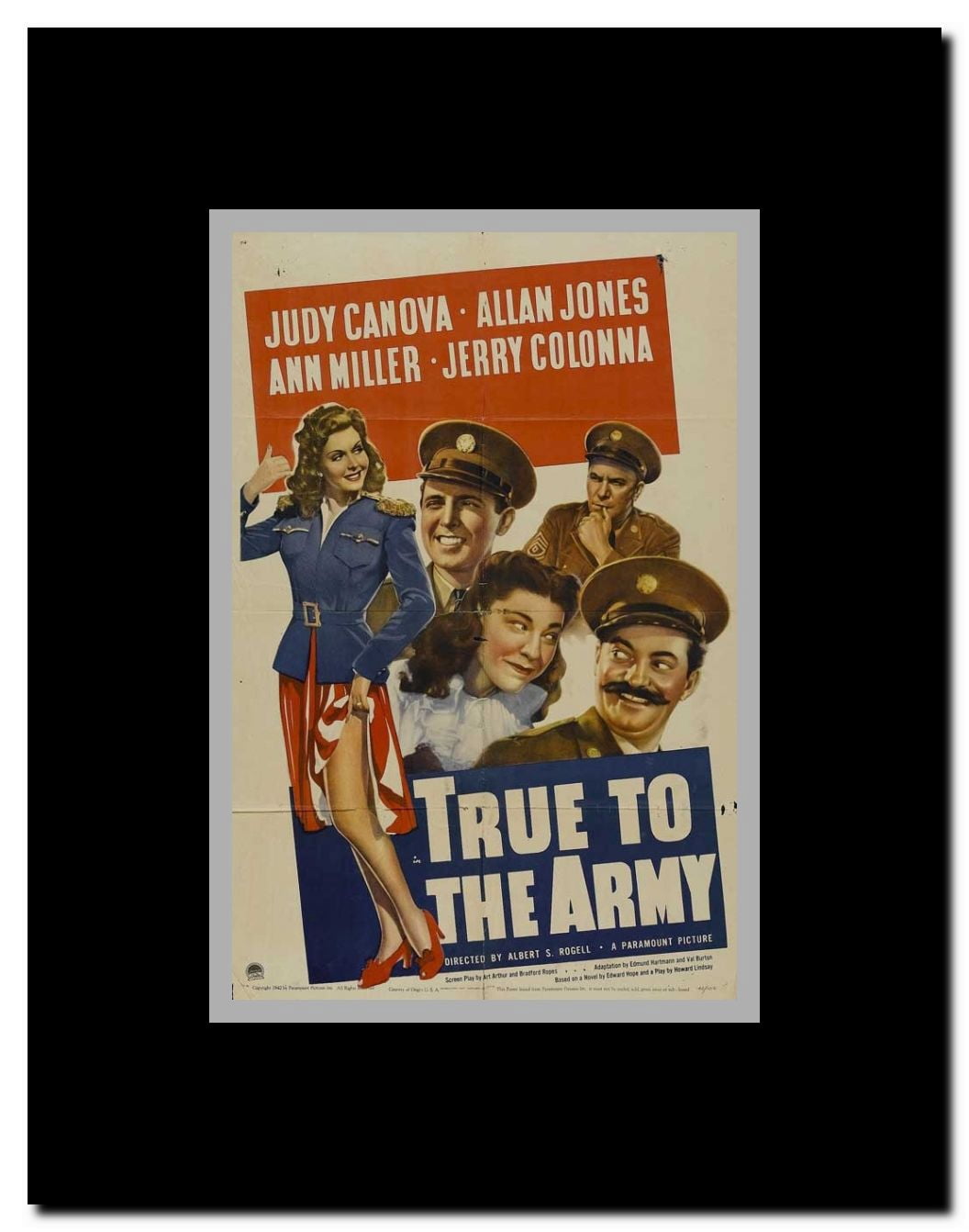 True to the Army Framed Movie Poster