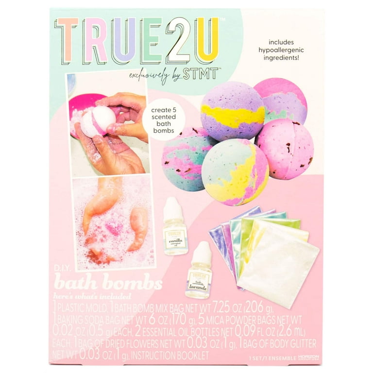 True2U D.I.Y. Bath Bombs Kit, Size: 12 x 9 x 2