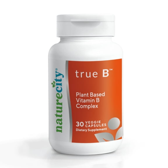 TrueB - Plant Based Vitamin B Complex, 30 Vegetarian Capsules