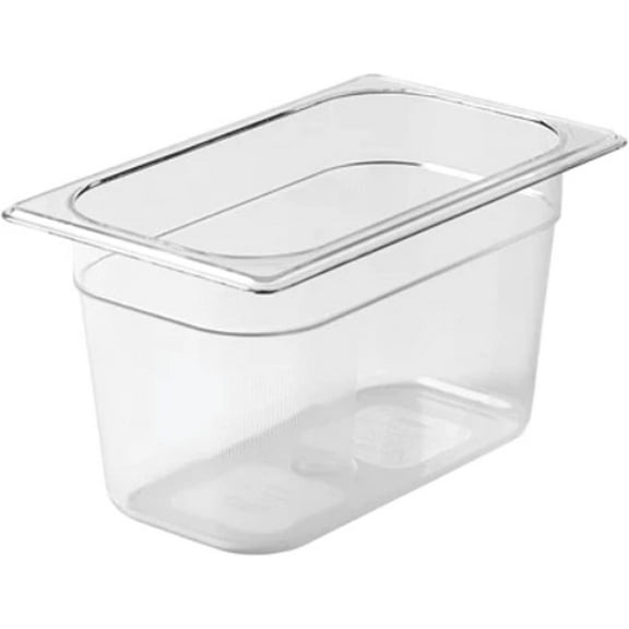 TrueCraftware- 1/4 Size 6 Deep Food Pan Polycarbonate Clear Color- Food Storage Containers Plastic Food Pan Restaurant Commercial Hotel Pans for Food Prep Fruits Vegetables Beans Corns