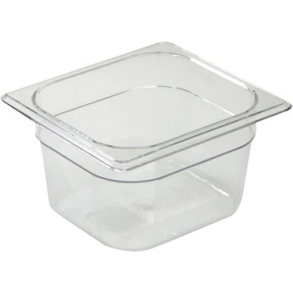 TrueCraftware- 1/6 Size 4” Deep Food Pan Polycarbonate Clear Color- Food Storage Containers Plastic Food Pan Restaurant Commercial Hotel Pans for Food Prep...
