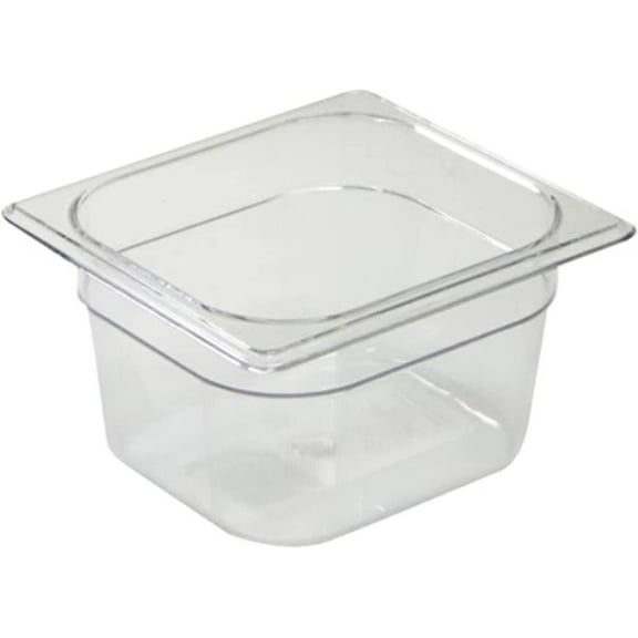 TrueCraftware- 1/6 Size 4 Deep Food Pan Polycarbonate Clear Color- Food Storage Containers Plastic Food Pan Restaurant Commercial Hotel Pans for Food Prep...