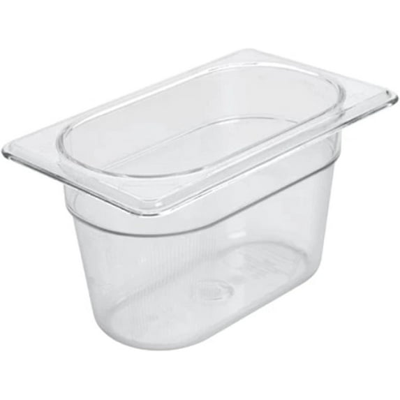 TrueCraftware- 1/9 Size 4” Deep Food Pan Polycarbonate Clear Color- Food Storage Containers Plastic Food Pan Restaurant Commercial Hotel Pans for Food Prep Fruits Vegetables Beans Corns