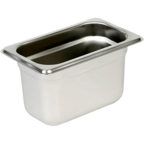 TrueCraftware -1/9 Size 4" Deep Stainless Steel Anti-Jamming Steam Pan 22 Gauge- Steam Food Pan Anti-Jam Steam Table Hotel Pan for Restaurant Family Events Personal Catering Use