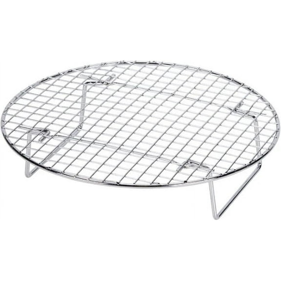 TrueCraftware- 10-1/2” Round Steamer Rack/Cooling Rack Nickel Plated- Steamer Insert for Veggie Fish Seafood Cooking