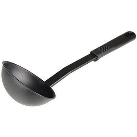 TrueCraftware – 11-5/8" Ladle, High-Heat Nylon & Polypropylene Handle, Heat Resistant up to 410°F, Black Color