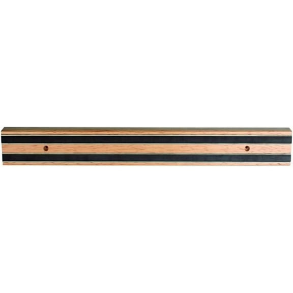 TrueCraftware- 12 Magnetic Wooden Knife Tool Bar with Two Magnetic Strips- Multi-Purpose Functionality as a Knife Holder Knife Strip Magnetic Tool Organizer Magnetic Knife Holder for Wall