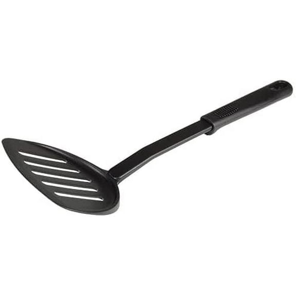 TrueCraftware 12 Slotted Turner, High-Heat Nylon & Polypropylene Handle, Heat Resistant up to 410F, Black Color