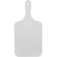 thumbnail image 1 of TrueCraftware- 13-7/8" x 6-7/8" x 3/8" White Plastic Paddle Utility Cutting Board- Non-Skid Thick Plastic Chopping Board Cutting Boards for Meat Vegetables Dishwasher Safe Home Kitchen Restaurants, 1 of 5