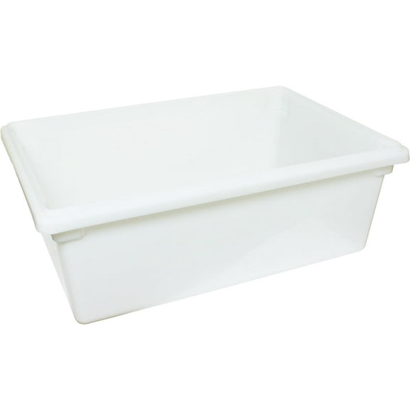 TrueCraftware- 13 Gallon White Food Storage Box Polypropylene 18" X 26" X 9"- Food Storage Container Meal Prep Containers Reusable for Home Cafeteria Kitchen Organization Dishwasher Safe