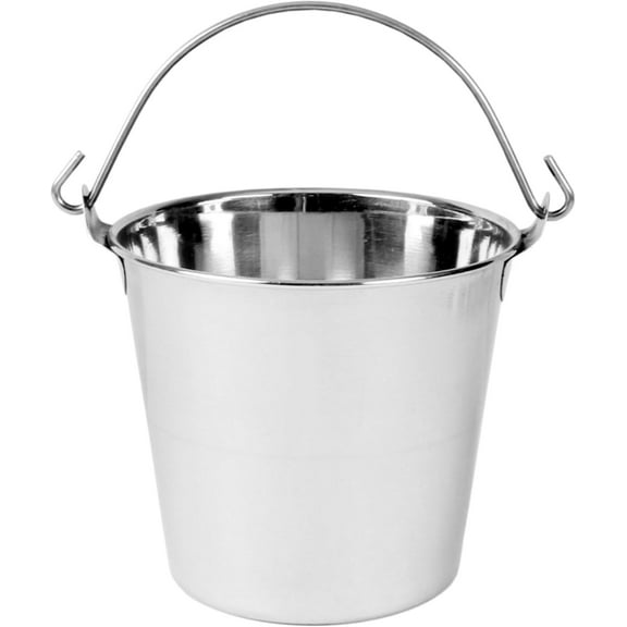 TrueCraftware- 13 qt. Stainless Steel Pail Balti- Food Buffet Server for Fruit Vegetable Appetizer Fries Entrees Party Snack Buffet Chips Indian Dishes Serve ware for Vegetable and Curries