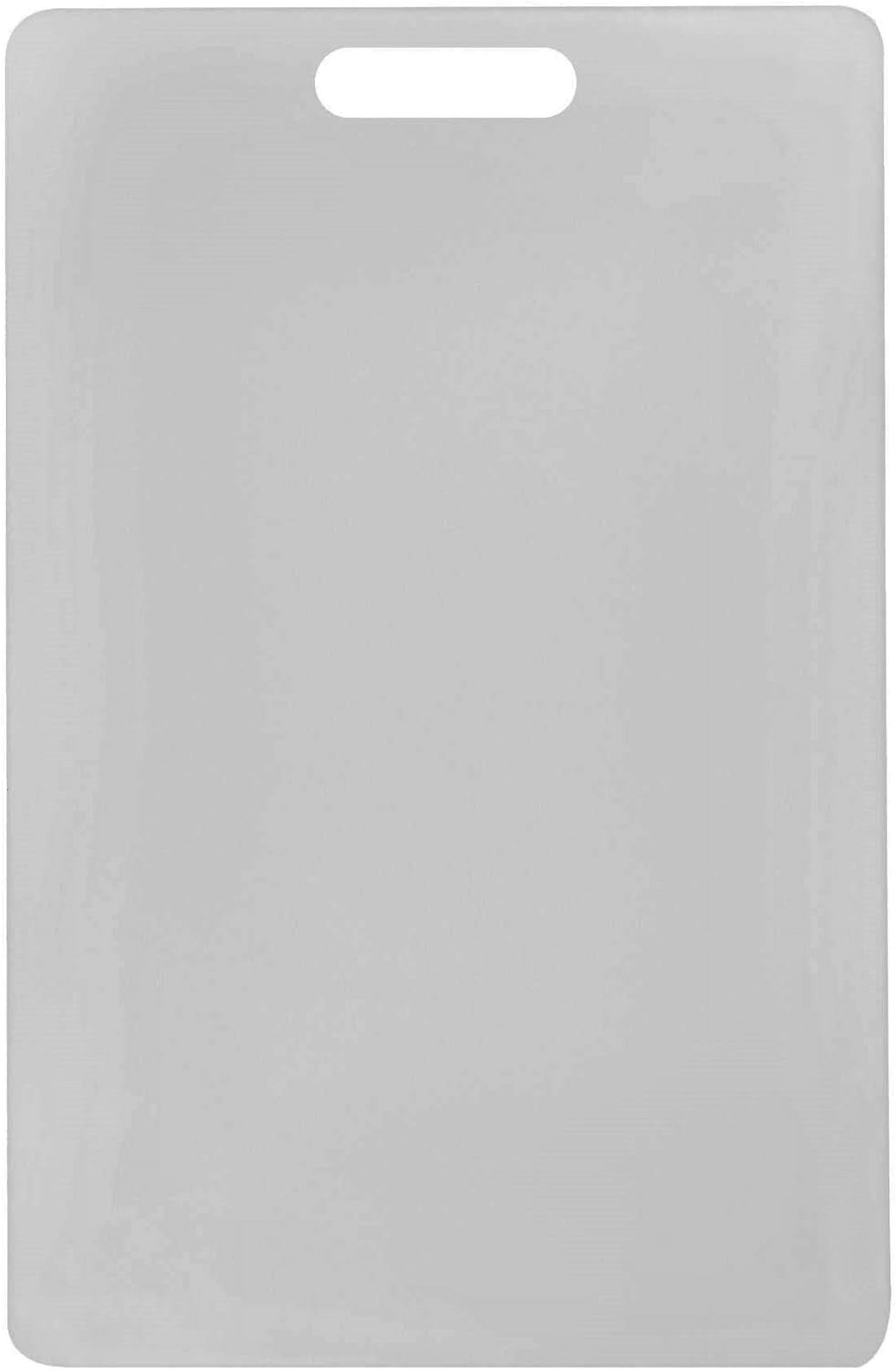 TrueCraftware- 18" x 12" x 1/2" White Plastic Utility Cutting Board with Handle- Non-Skid Plastic Chopping Board Cutting Boards for Meat Vegetables Fruits Dishwasher Safe for Home Kitchen Restaurants