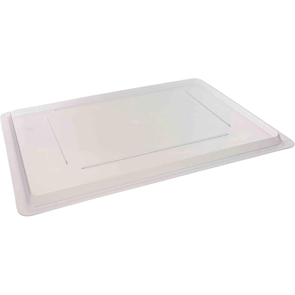 TrueCraftware- 18" x 26" Full Size Food Storage Box Lid Clear Polycarbonate- Food Storage Container Cover Meal Prep Containers Reusable for Home Cafeteria Kitchen Organization Dishwasher Safe