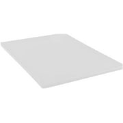 TrueCraftware- 20" X 15" X 1/2  Plastic Cutting Board for Kitchen White Color- Plastic Commercial Chopping Board Anti Slip Surface Chopping Food Cutting Mat for Meat Vegetables