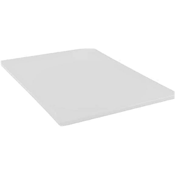 TrueCraftware- 20" X 15" X 1/2 Plastic Cutting Board for Kitchen White Color- Plastic Commercial Chopping Board Anti Slip Surface Chopping Food Cutting Mat for Meat Vegetables