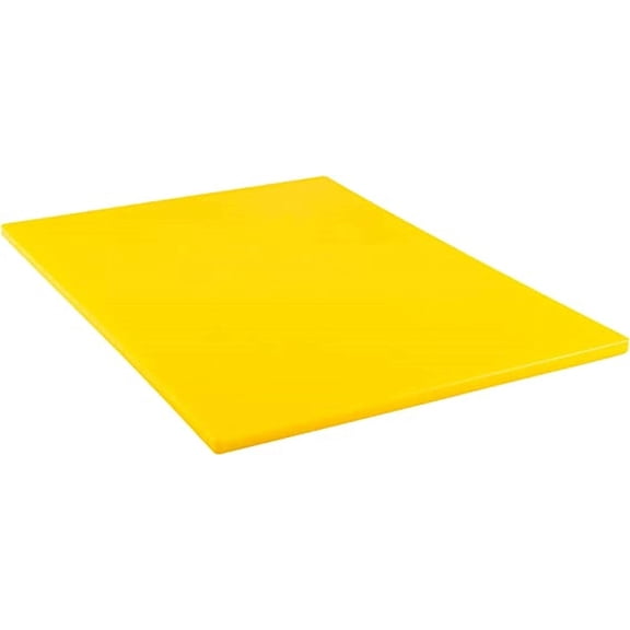 TrueCraftware- 20" X 15" X 1/2 Plastic Cutting Board for Kitchen Yellow Color- Plastic Commercial Chopping Board Anti Slip Surface Chopping Food Cutting Mat for Meat Vegetables