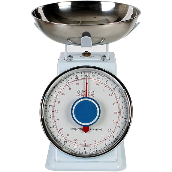 Platform Scale Kitchen TrueCraftware- 22 lb. Mechanical Kitchen Bowl Platform Weighing Food ...