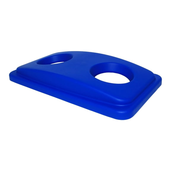 TrueCraftware- 23 Gallon Recycle Trash Can Bottle/Can Lid only 20-2/3" x 11-3/5" x 3" Blue Color- Wastebasket Garbage Bin Lid Recycling Bin Cover Kitchen Bathroom Bedroom Office Trash Can