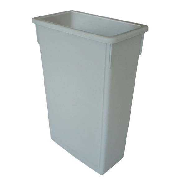 TrueCraftware- 23 Gallon Slim Rectangular Trash Can 20" x 11-1/4" x 29-3/4" Gray Color- Wastebasket Garbage Bin Recycling Bin Kitchen Bathroom Bedroom Office Trash can