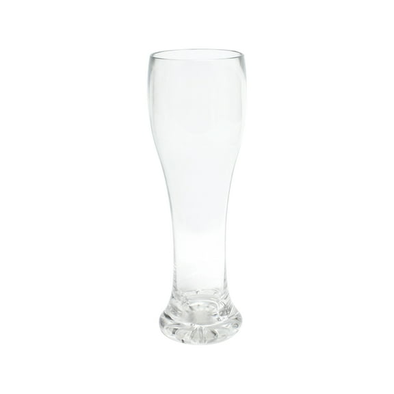 TrueCraftware- 23 oz Polycarbonate Pilsner Glass with Starburst Heavy Base Clear Color- Beverage Plastic Drinking for Bar Craft Beer Glass Pilsner Glass Beer Cup & Other Lighter Beers Beer Gifts