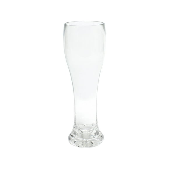 TrueCraftware- 23 oz Polycarbonate Pilsner Glass with Starburst Heavy Base Clear Color- Beverage Plastic Drinking for Bar Craft Beer Glass Pilsner Glass Beer Cup & Other Lighter Beers Beer Gifts