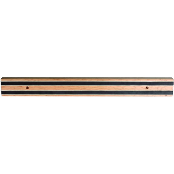 TrueCraftware-24 Magnetic Wooden Knife Tool Bar with Two Magnetic Strips- Multi-Purpose Functionality as a Knife Holder Knife Strip Magnetic Tool Organizer Magnetic Knife Holder for Wall