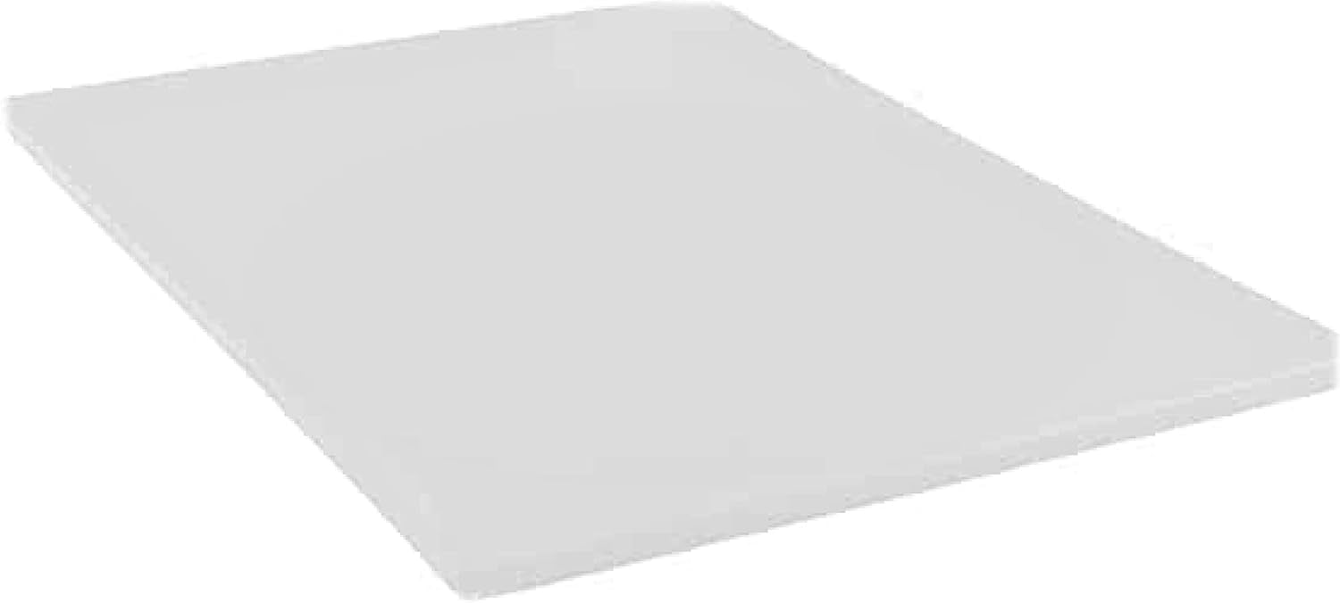 TrueCraftware- 24" X 18" X 1/2” Plastic Cutting Board for Kitchen White Color- Plastic Commercial Chopping Board Anti Slip Surface Chopping Food Cutting Mat for Meat Vegetables