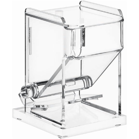 TrueCraftware- 3-5/8" x 3-3/4" x 4-7/8" Acrylic Toothpick Dispenser Easy lift top for refills Clear Color- Toothpick Holder Reusable Toothpick Holder Dispenserfor Home Kitchen Restaurant