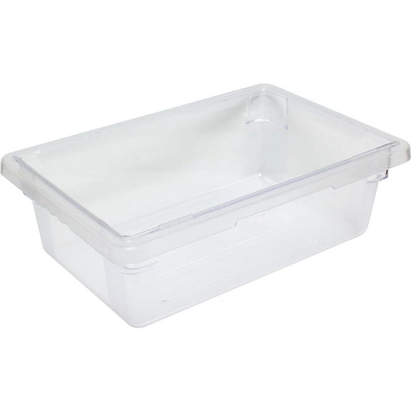 TrueCraftware- 3 Gallon Clear Food Storage Box Polycarbonate 12" X 18" X 6"- Food Storage Container Meal Prep Containers Reusable for Home Cafeteria Kitchen Organization Dishwasher Safe