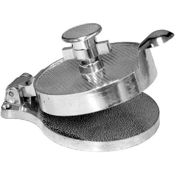 TrueCraftware- 4-1/2" Heavy Duty Adjustable Hamburger Press Aluminum- Adjustable from 1/8" to 3/8" Hamburger Press Patty Maker Meat Beef Cheese Veggie Burger Maker for Grill Griddle BBQ Barbecue