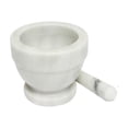 thumbnail image 1 of TrueCraftware- 4" Marble Mortar and Pestle Set- Spice Grinder Herb Crusher Easily Grind Grains herb Spices Grinder for Spices Seasonings Salsa Pastes Pestos and Guacamole, 1 of 7