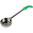 thumbnail image 1 of TrueCraftware – 4 oz. - Perforated Portion Controller, Stainless Steel -1 piece Construction with Plastic Handle, Green Color, 1 of 3