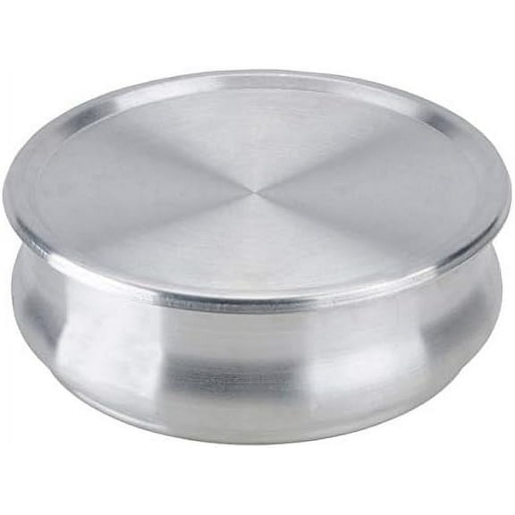 TrueCraftware- 48 oz. Round 8" Aluminum Dough Pan with Cover- Stackable Proofing Dough Pan Oven Safe Pizza Dough Proofing Pan Dough Pan Baking Gifts for Bakers