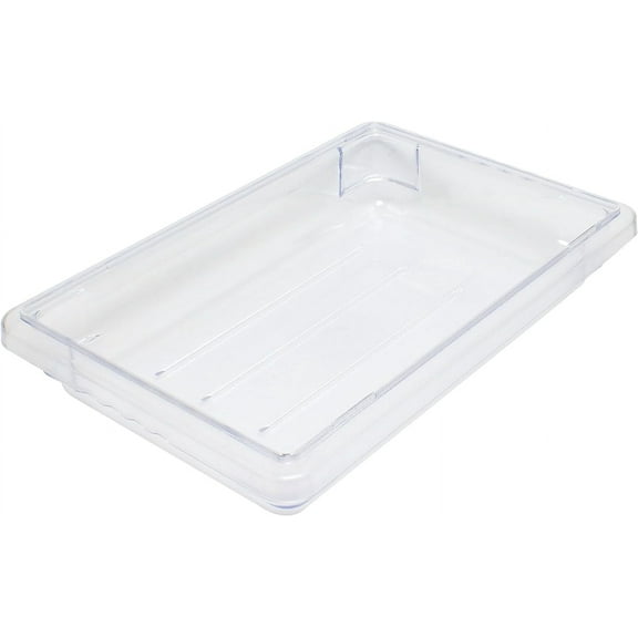 TrueCraftware- 5 Gallon Clear Food Storage Box Polycarbonate 18" X 26" X 3-1/2"- Food Storage Container Meal Prep Containers Reusable for Home Cafeteria Kitchen Organization Dishwasher Safe
