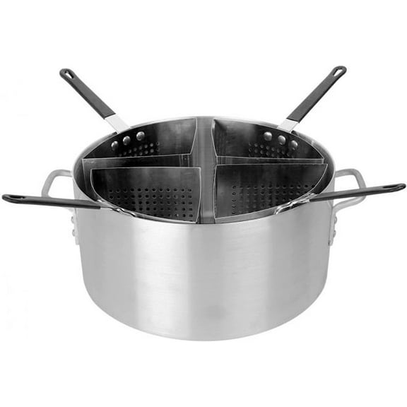 TrueCraftware 5 Piece Set Aluminum Pasta Cooker with Stainless Steel Strainers/Inserts- Multipurpose Pasta Pot Cookware for Home Kitchen Restaurant Commercial Cooking Tool