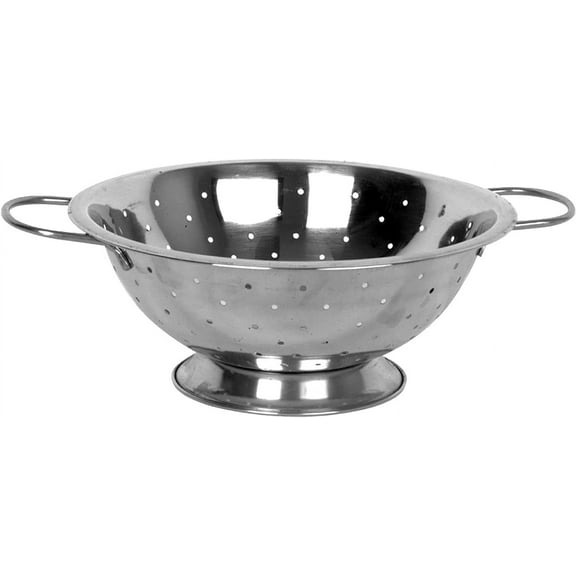 TrueCraftware – 5 Quart Colander with Handles, Stainless Steel