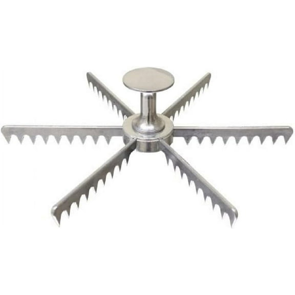 TrueCraftware- 6-Cut Aluminum Pie and Cake Marker- Guideline and Portion Divider Pie and Cake Marker Slice Marker Equal Portion for Birthday Anniversary Christmas Gift