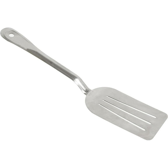 TrueCraftware- 6" Slotted Pancake Turner Stainless Steel- Griddle Scraper Pancake Flipper Hamburger Turner for Outdoor Barbecue Turners Tools Food Service Restaurants