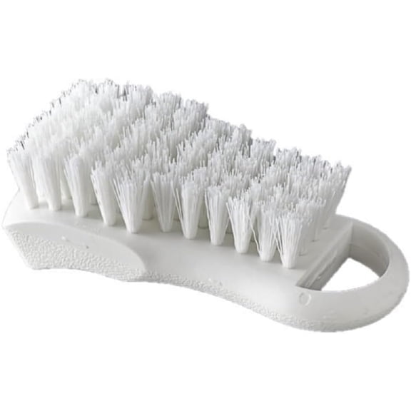 TrueCraftware- 6" x 2-1/2" x 2" White Plastic Cutting Board Brush- Cutting Boards Scrubbing Brush Durable Bristles Essential Kitchen Cleaning Brush Scrub Cutting Board Cleaning Brush Tool