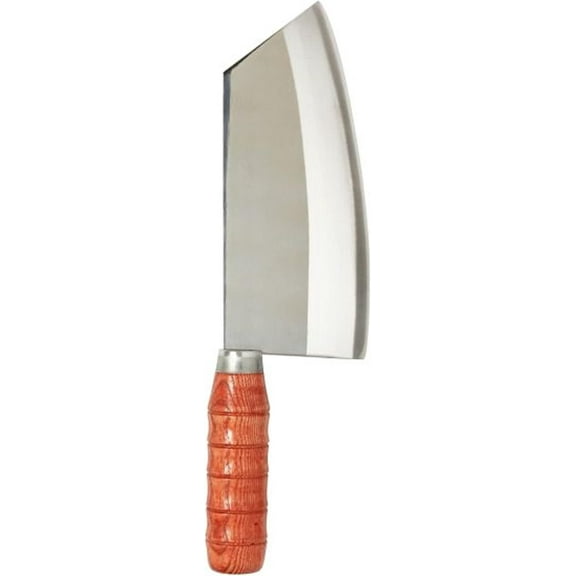 TrueCraftware- 7-1/5" Stainless Steel Sharp Angled Tip Kimli Knife/Cleaver with Wooden Handle- Butcher Chopper Kitchen Knife Meat Cleaver Knife Meat Cutting for Home Kitchen and Restaurant