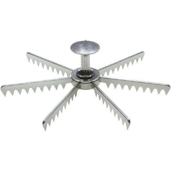 TrueCraftware- 7-Cut Aluminum Pie and Cake Marker- Guideline and Portion Divider Pie and Cake Marker Slice Marker Equal Portion for Birthday Anniversary Christmas Gift